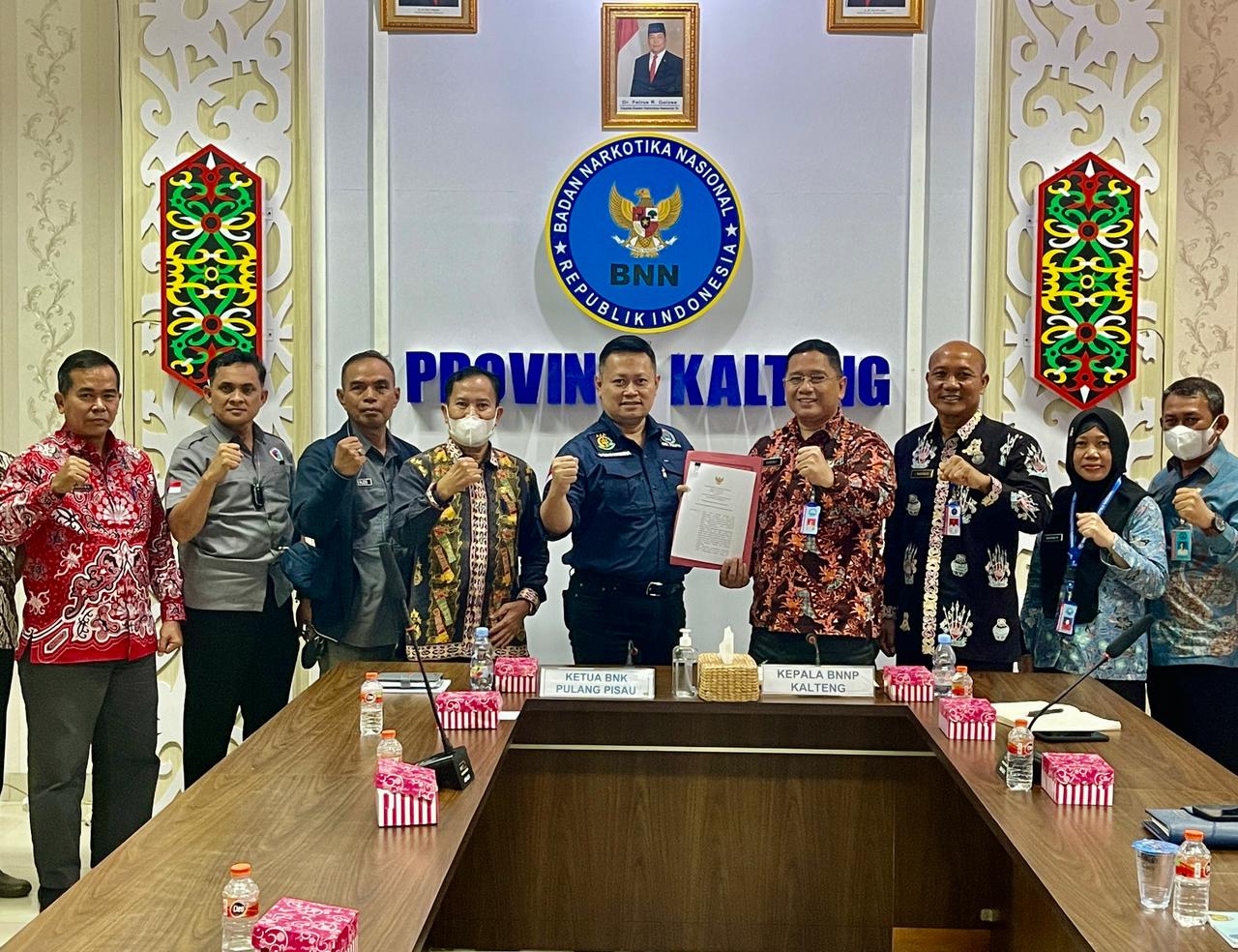 BNK Pulang Pisau Audensi dan Konsultasi ke BNNP Kalteng