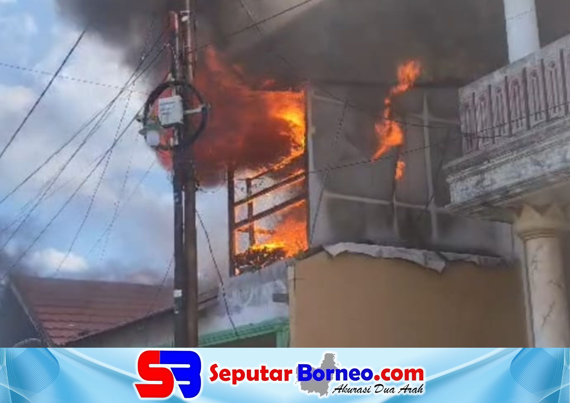 Rumah Anggota Polisi di Palangka Raya Terbakar