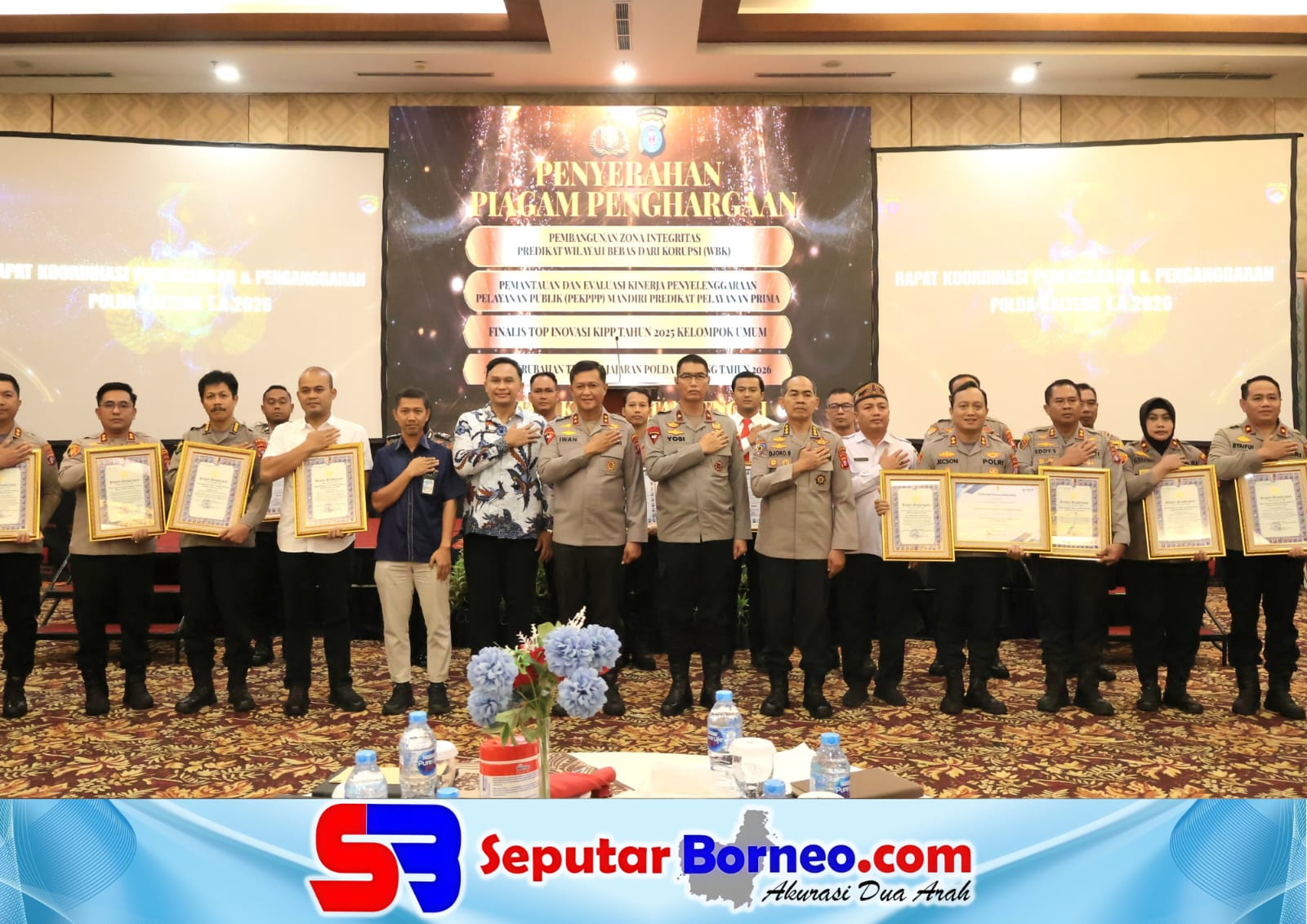Polres Bartim Borong Tiga Penghargaan, Pelayanan Publik hingga Agen Perubahan