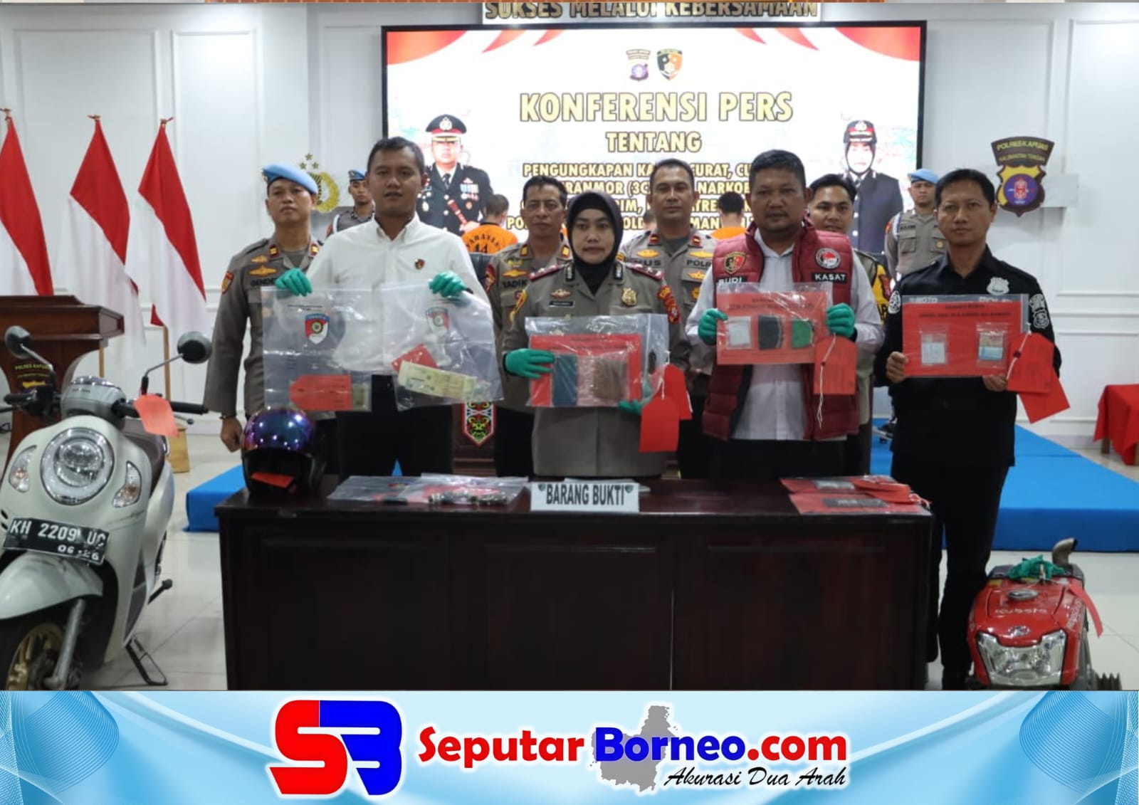 Polres Kapuas Ungkap Kasus 3C dan Narkoba
