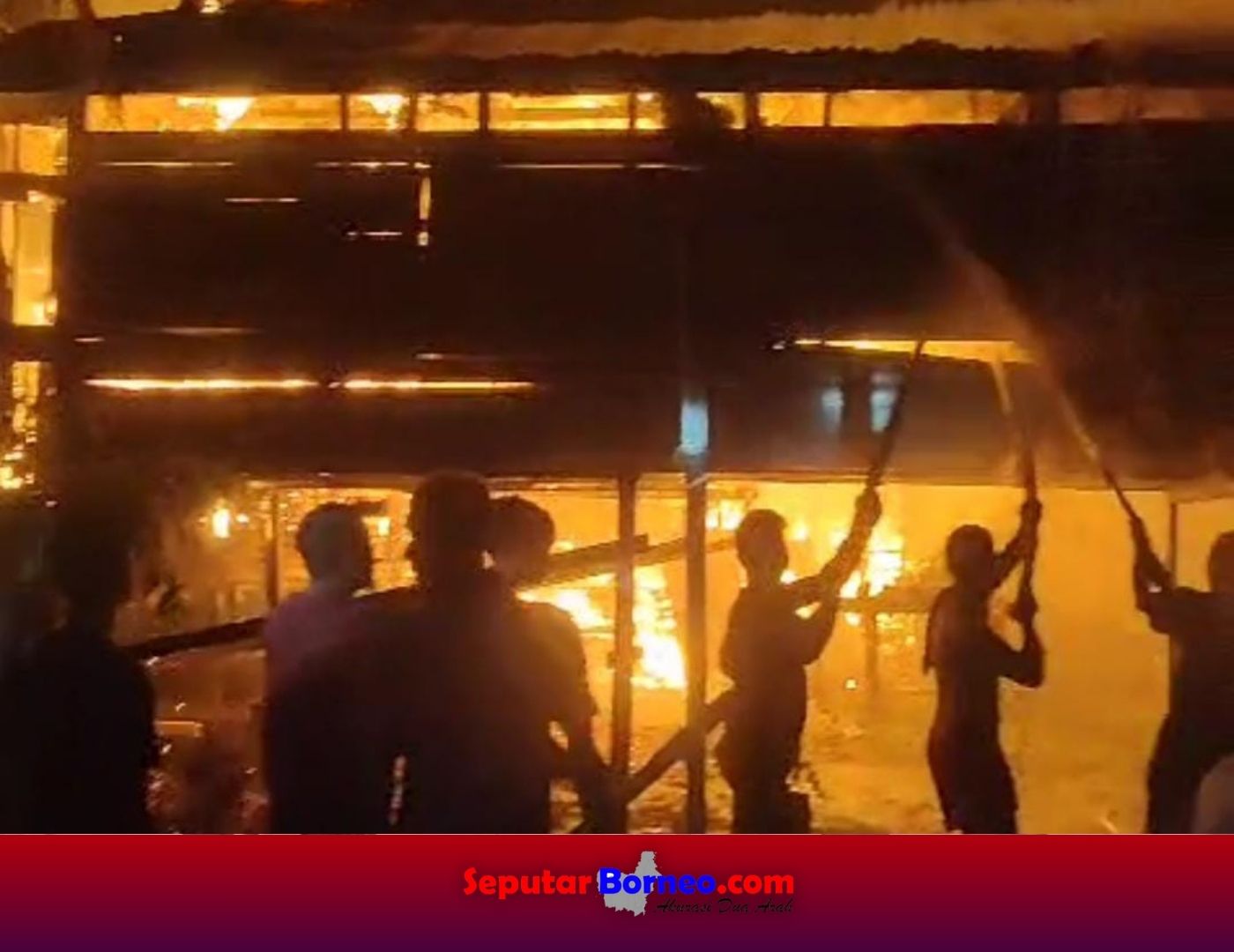 Api Berkobar, Warga Kuala Kuayan Berhamburan Keluar