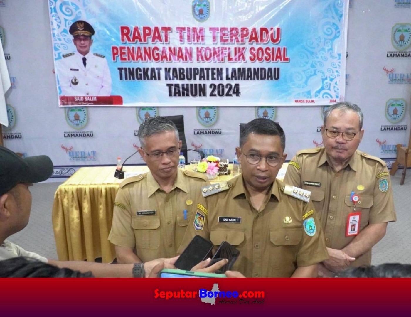 Pj Bupati Lamandau Pimpin Rakor Penanganan Konflik Sosial