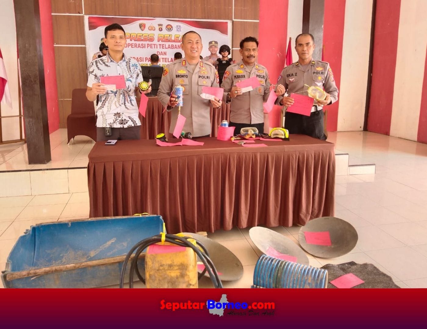 Polres Lamandau Bekuk Penambang Emas Ilegal Asal Kalbar