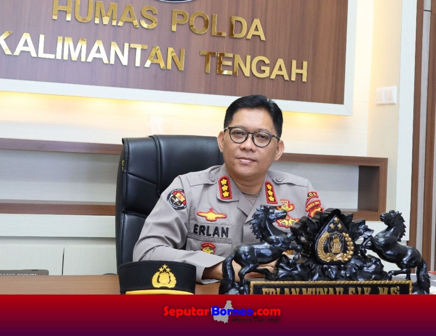 Kabid Humas Polda Kalteng, Kombes Pol Erlan Munaji