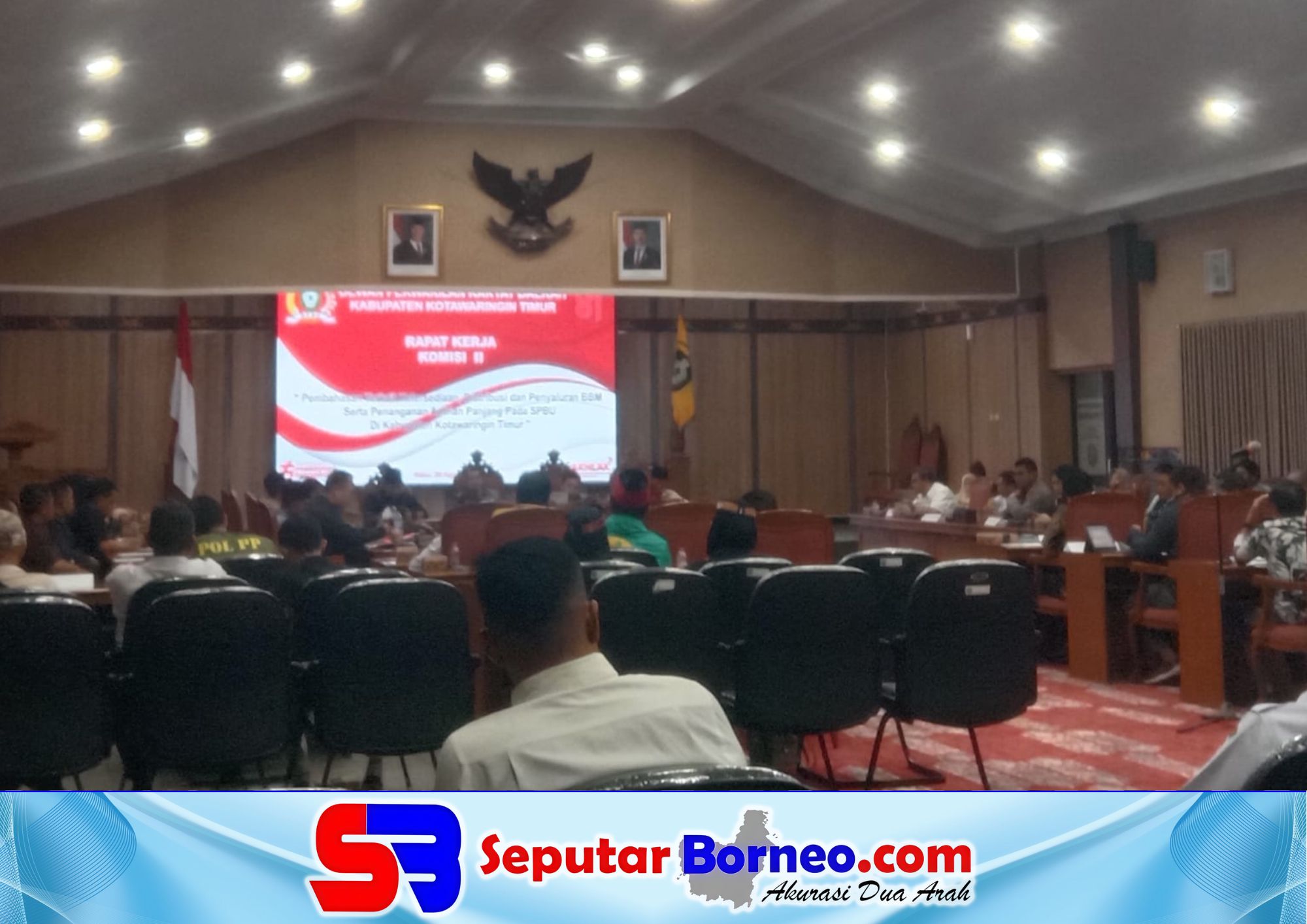 Rapat kerja Komisi II DPRD Kotim terkait penganan antrean panjang di SPBU. (FOTO: SEPUTAR BORNEO)