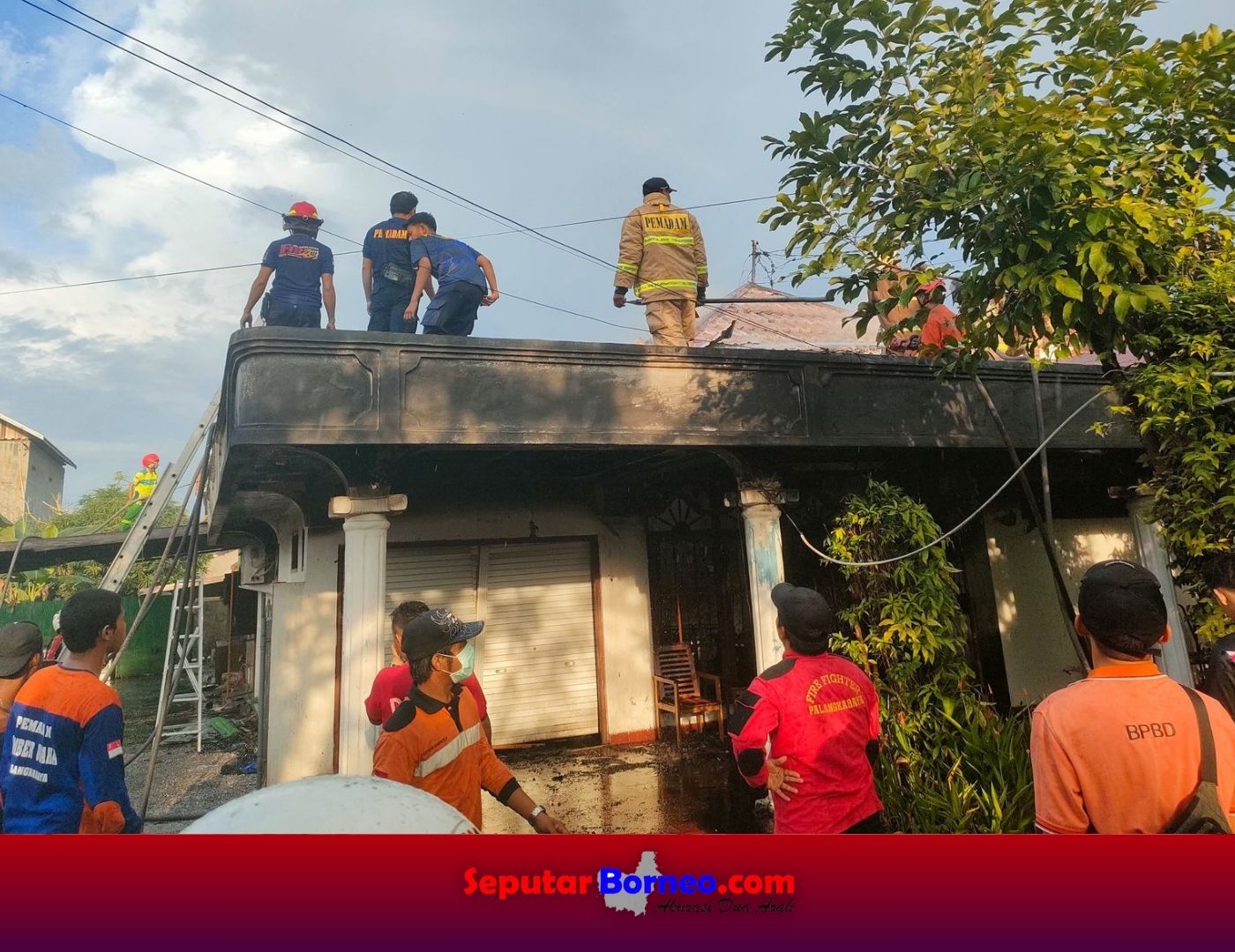 Kebaran di Jalan Meranti Terdengar Suara Ledakan