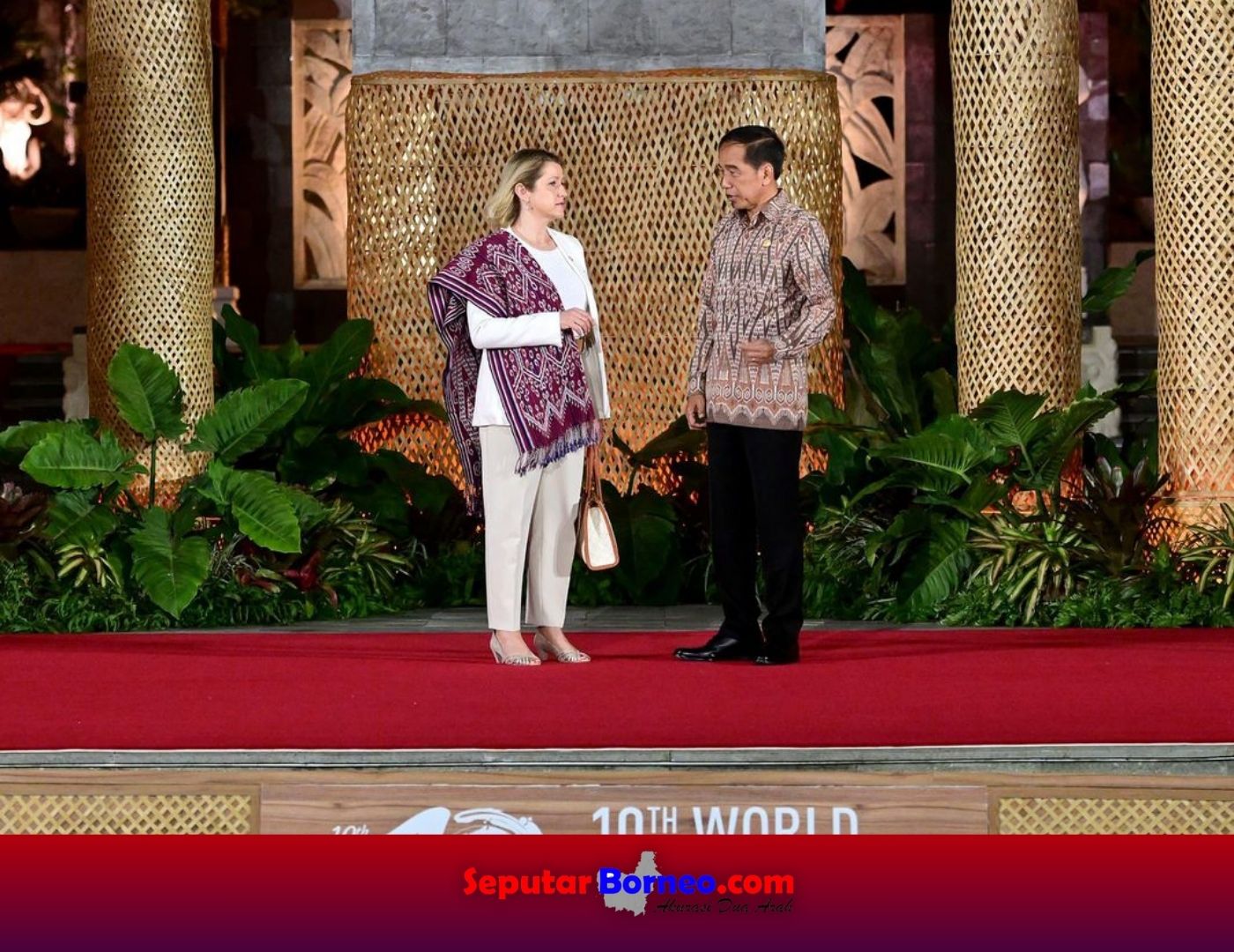 Presiden Jokowi Jamu Santap Malam Pemimpin dan Delegasi KTT WWF Ke-10 di GWK