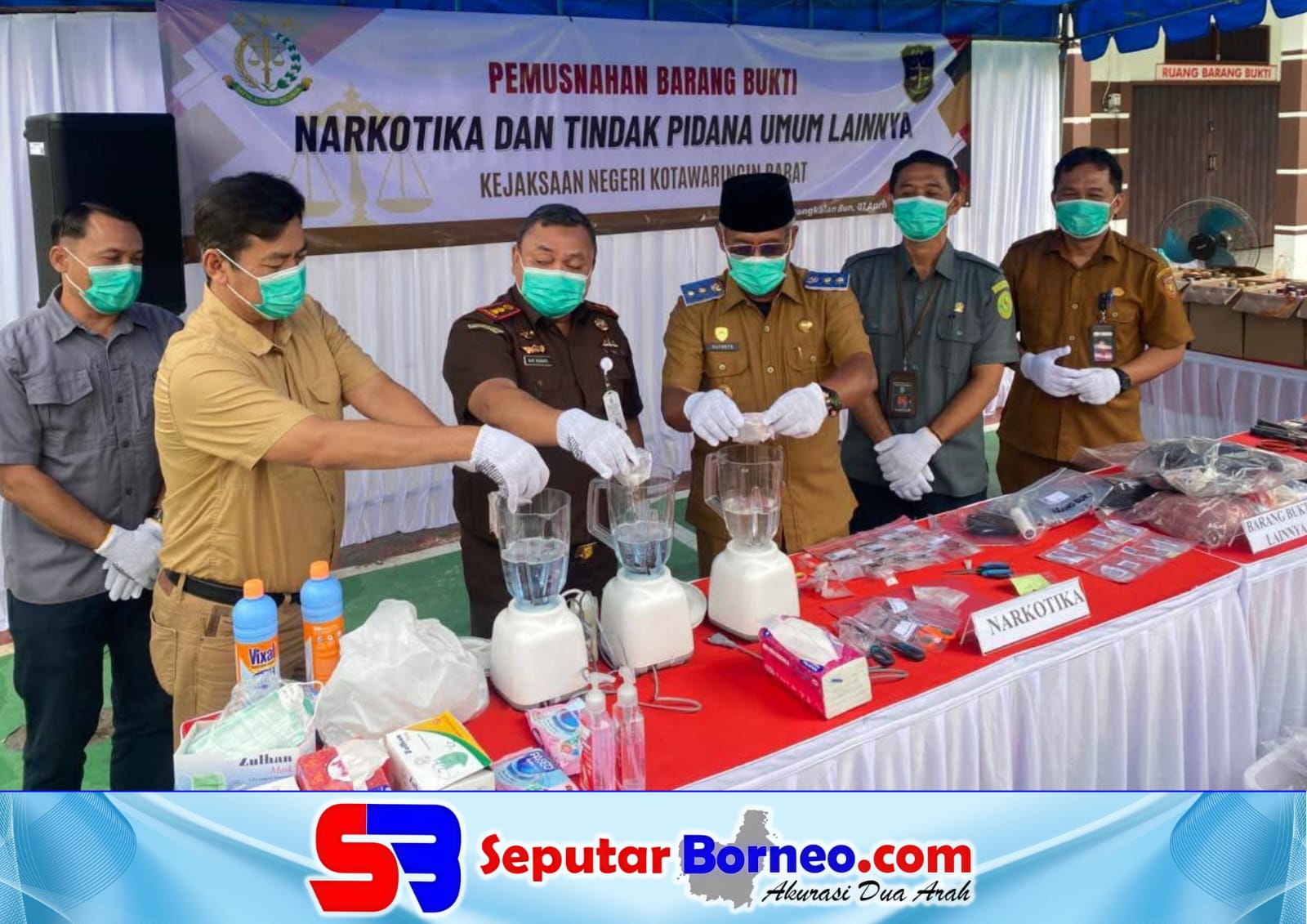 Polres Kobar Hadiri Pemusnahan Barang Bukti, Komitmen Tegakkan Hukum dan Berantas Kejahatan