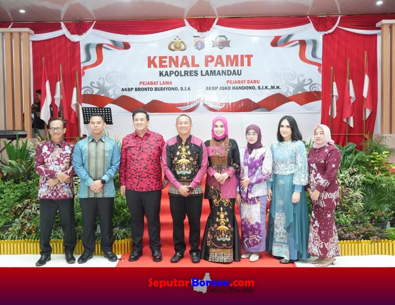 Bupati dan Wabup Lamandau Hadiri Kenal Pamit Kapolres