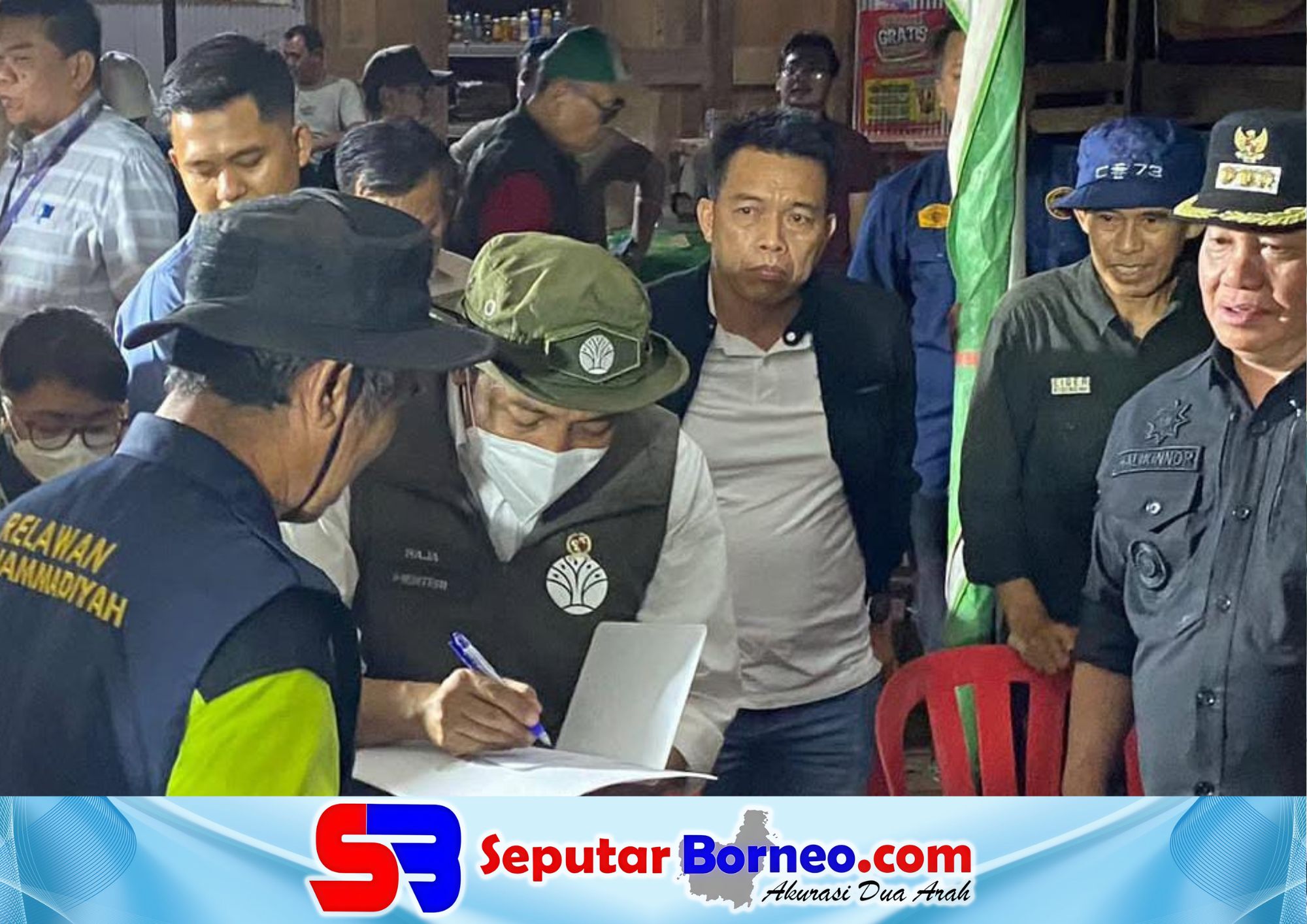 Menhub RI, Raja Juli Antoni ketika berkunjung ke Kotim. (FOTO: SEPUTAR BORNEO)