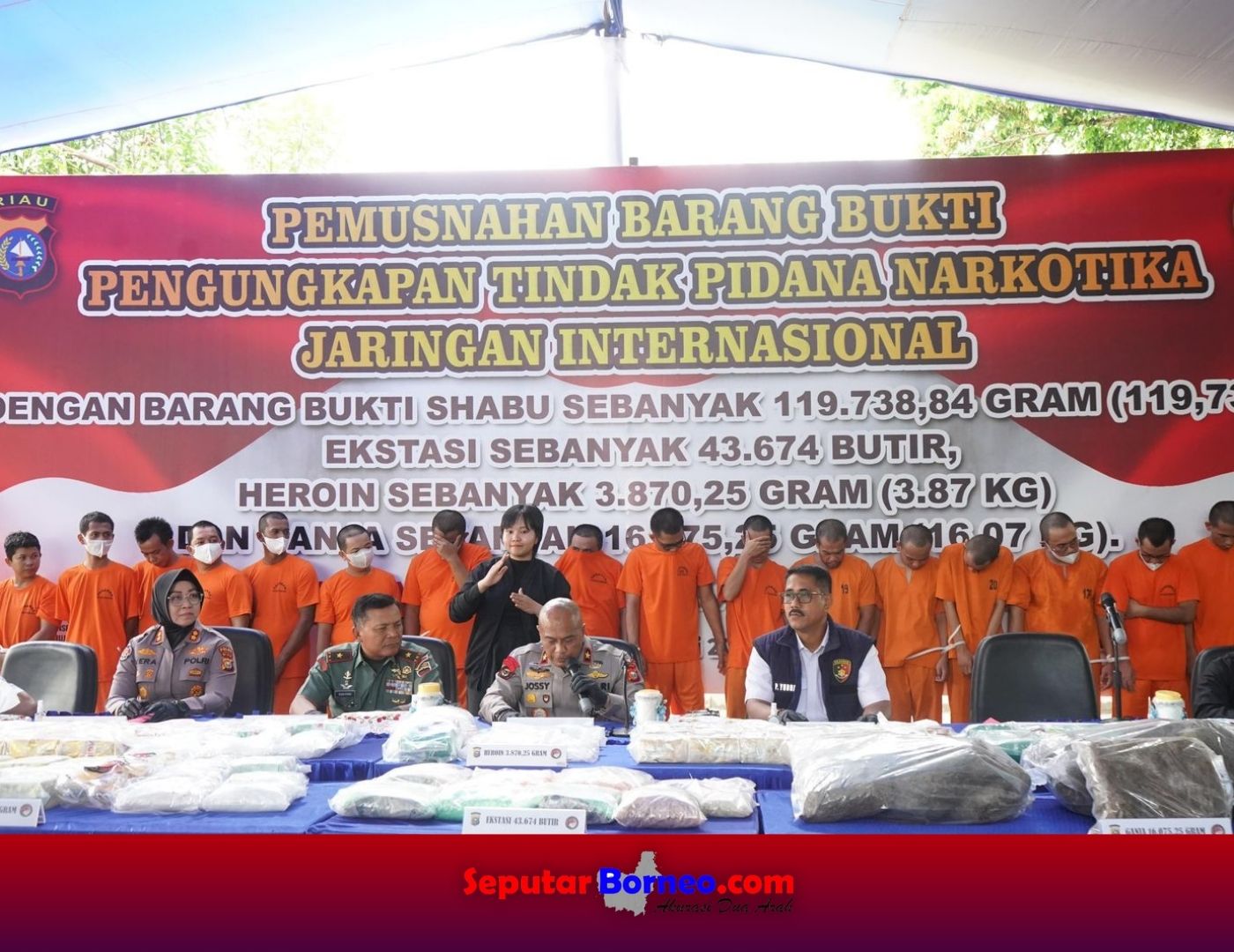 Polda Riau Musnahkan Narkoba Senilai Rp 133 Miliar, Selamatkan 709.000 Jiwa