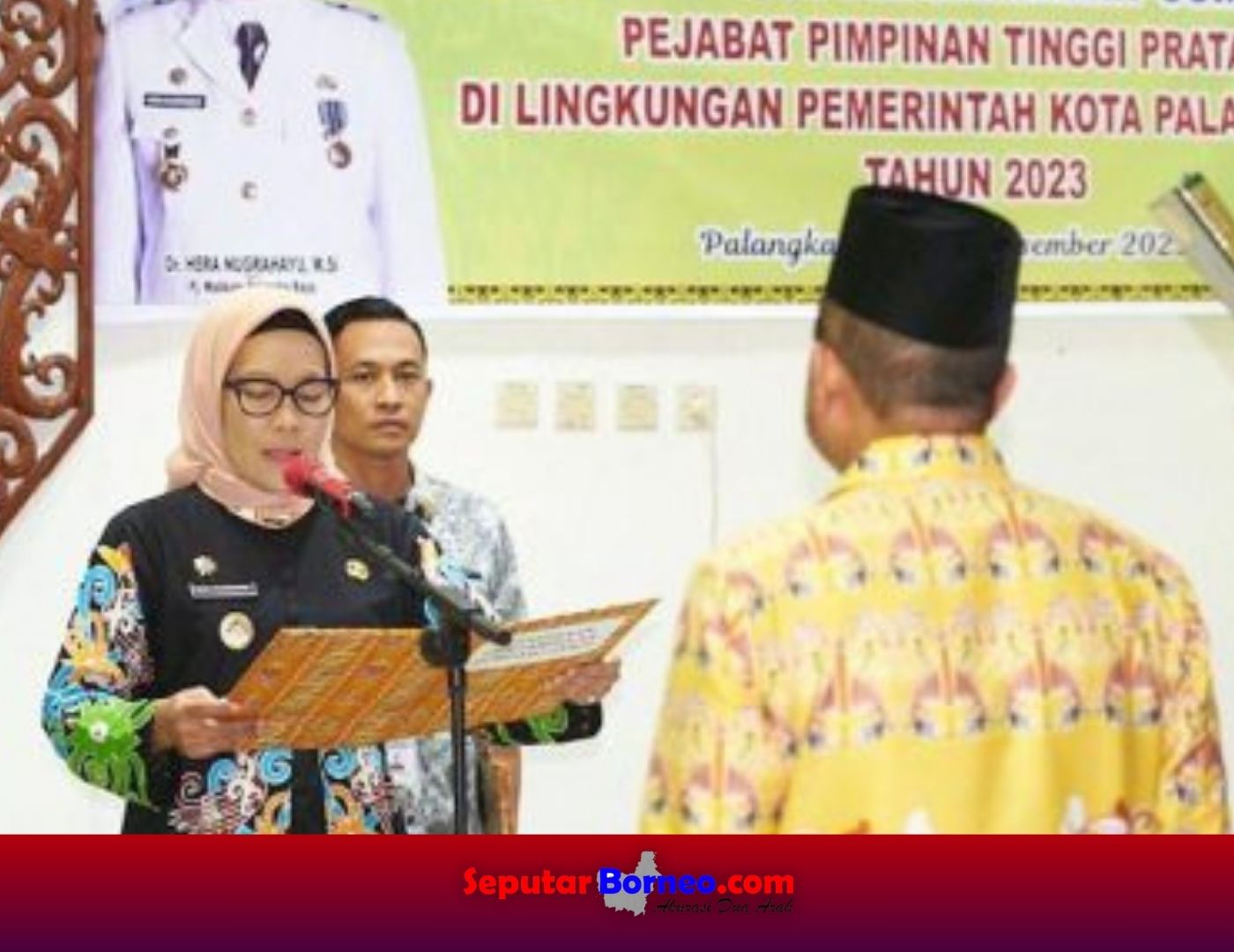 Pj Wali Kota Palangka Raya Lantik Sabirin Muhtar Sebagai Kepala Disdukcapil