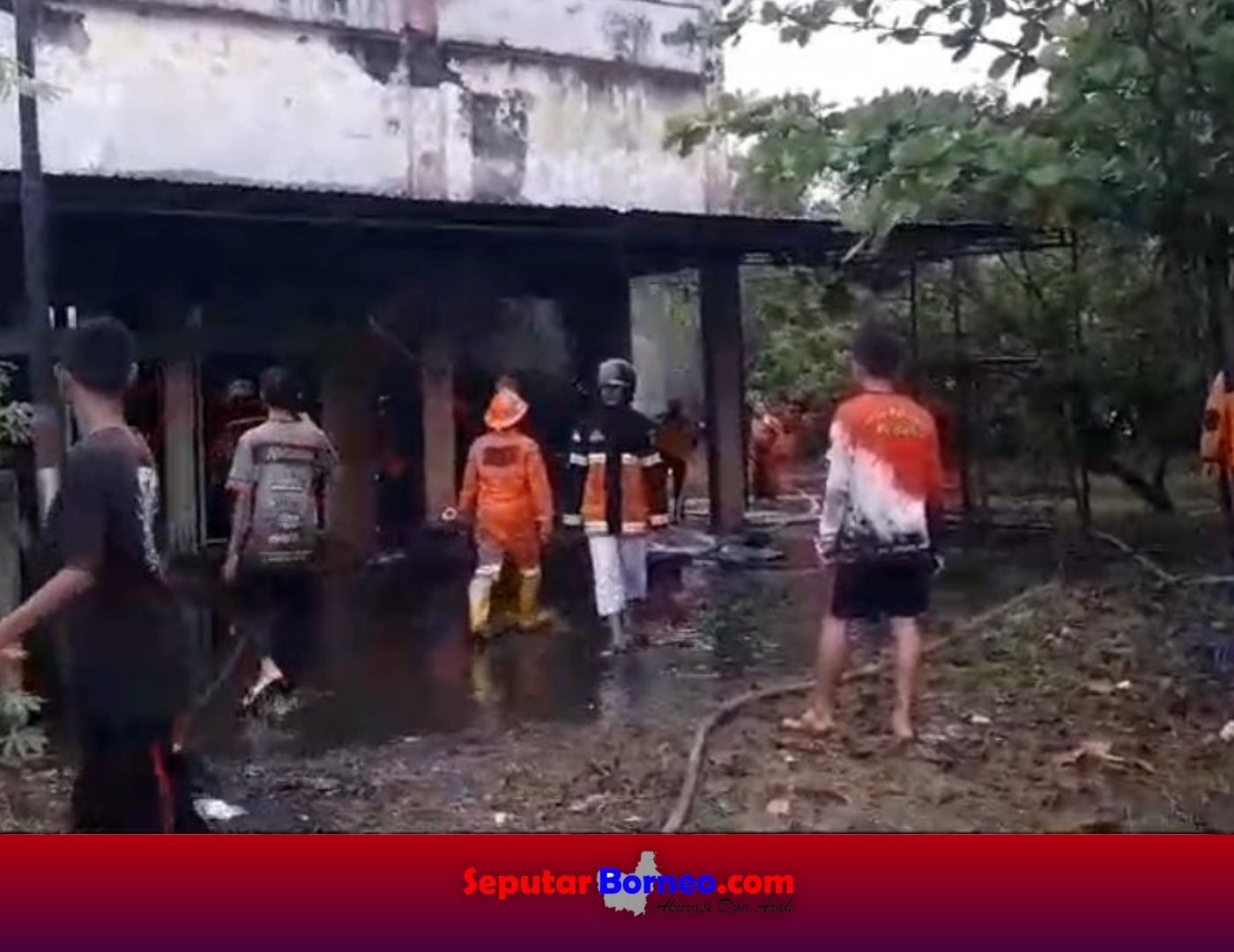 Ruko Dua Pintu di Palangka Raya Terbakar