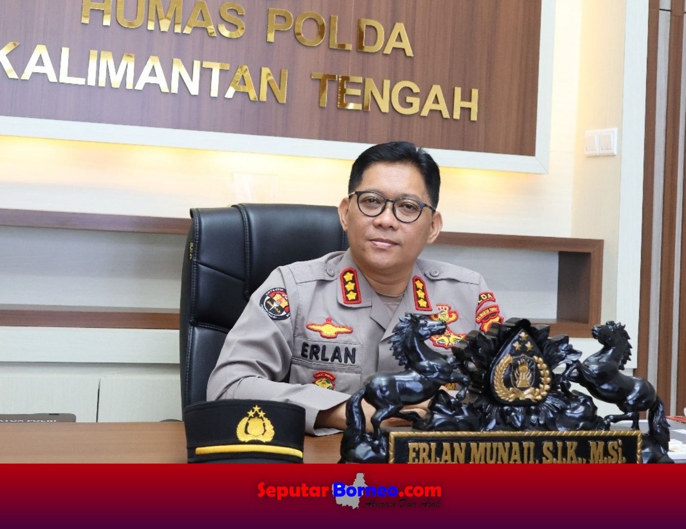 Kabidhumas Polda Kalteng, Kombes Pol Erlan Munaji