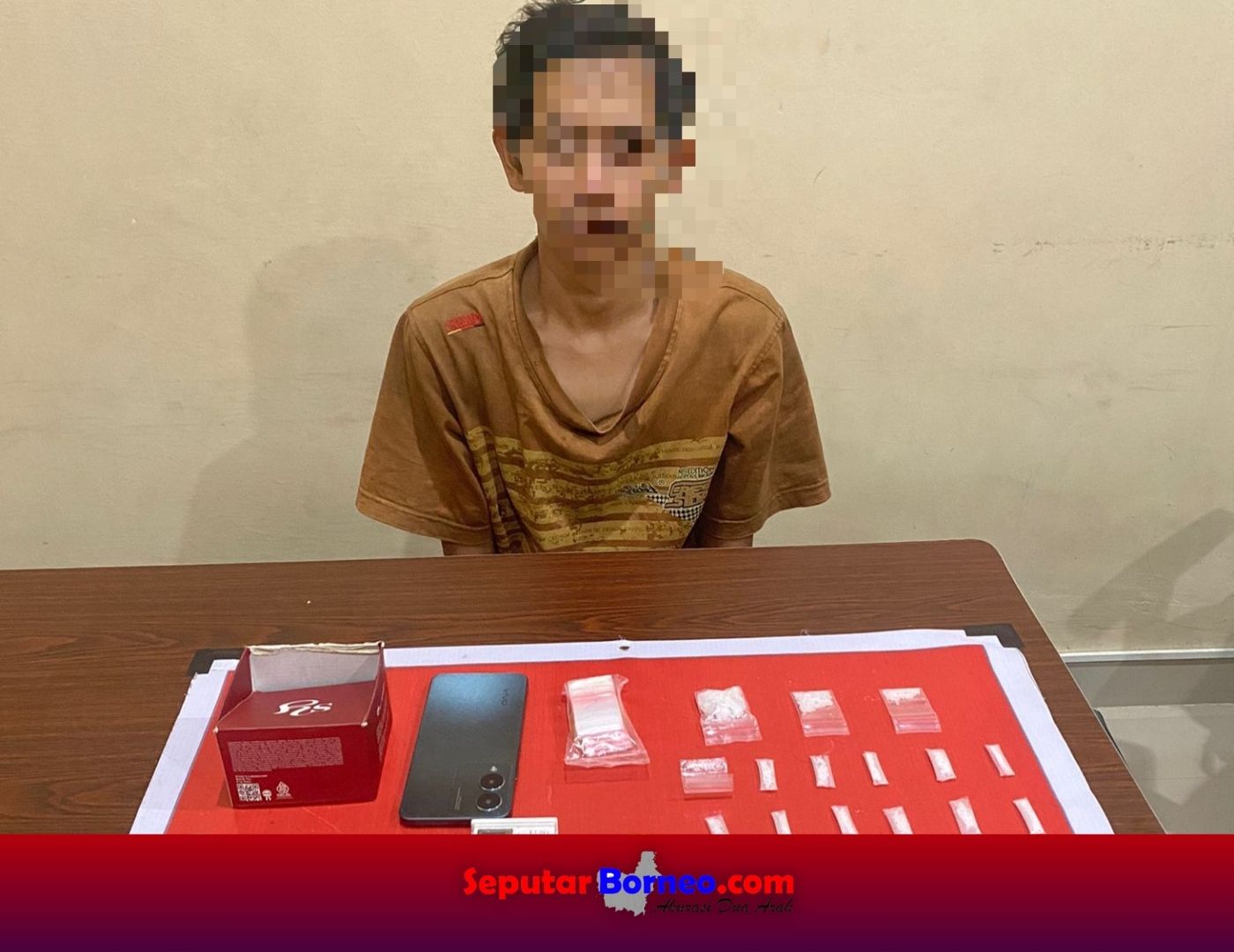 Polresta Palangka Raya Gerebek Pengedar Sabu, 15,06 Gram Diamankan