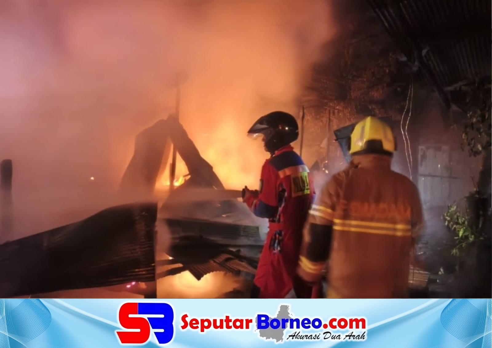 Rumah Kosong di Lingkar Selatan Sampit Dilalap Api, Motor dan Perabot Hangus Dalam Hitungan Menit
