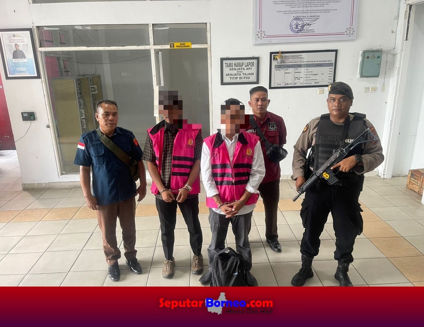 Satsamapta Polresta Palangka Raya Kawal Tahanan Sidang Tipikor