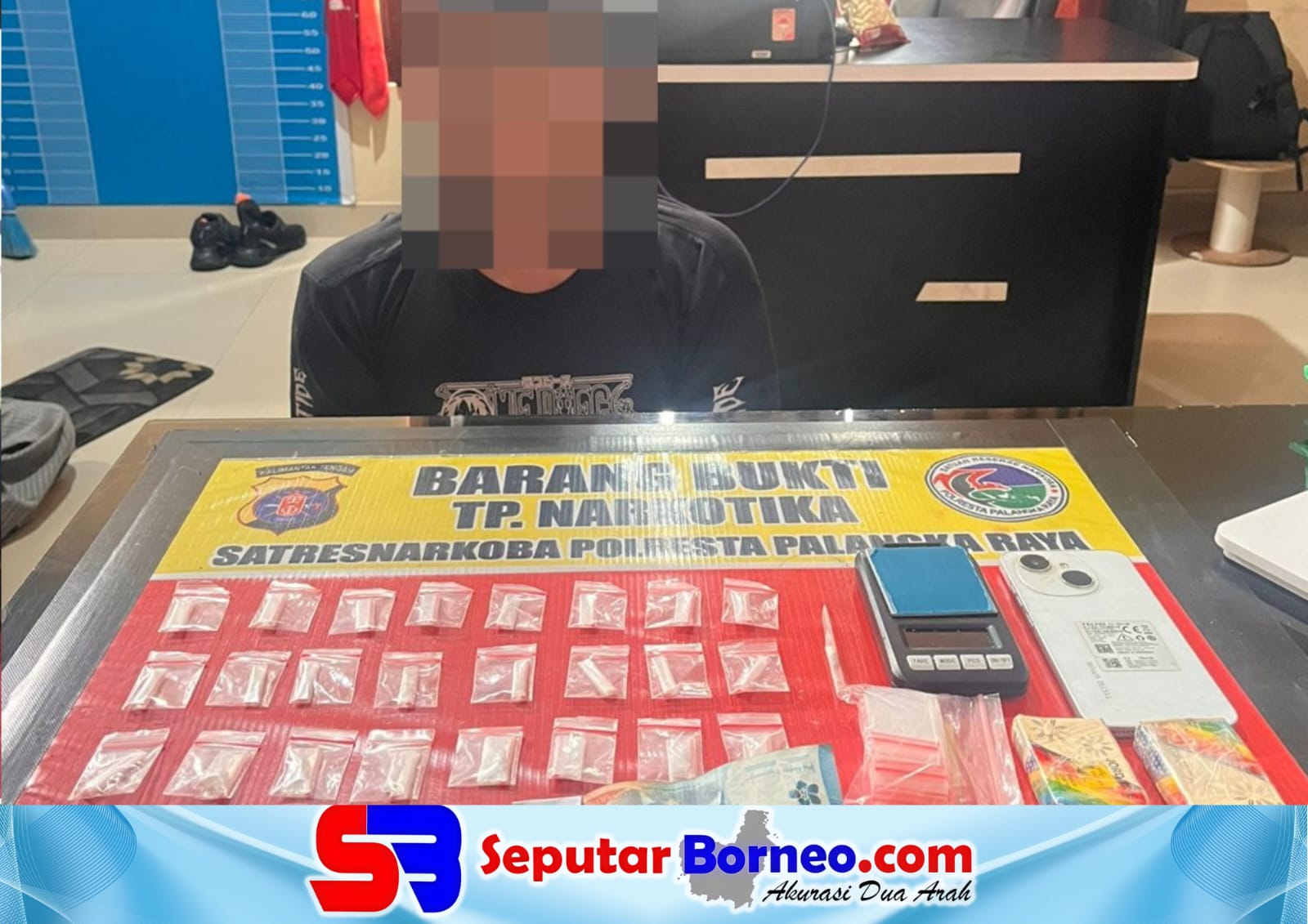 Polresta Palangka Raya Bongkar Peredaran Sabu, 29 Paket Diamankan dari Seorang Pengedar