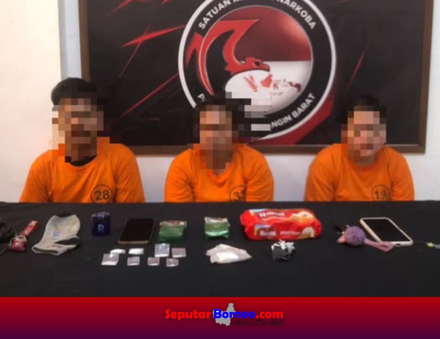 Satresnarkoba Polres Kobar Ungkap Kasus Narkotika, Tiga Pelaku Diamankan
