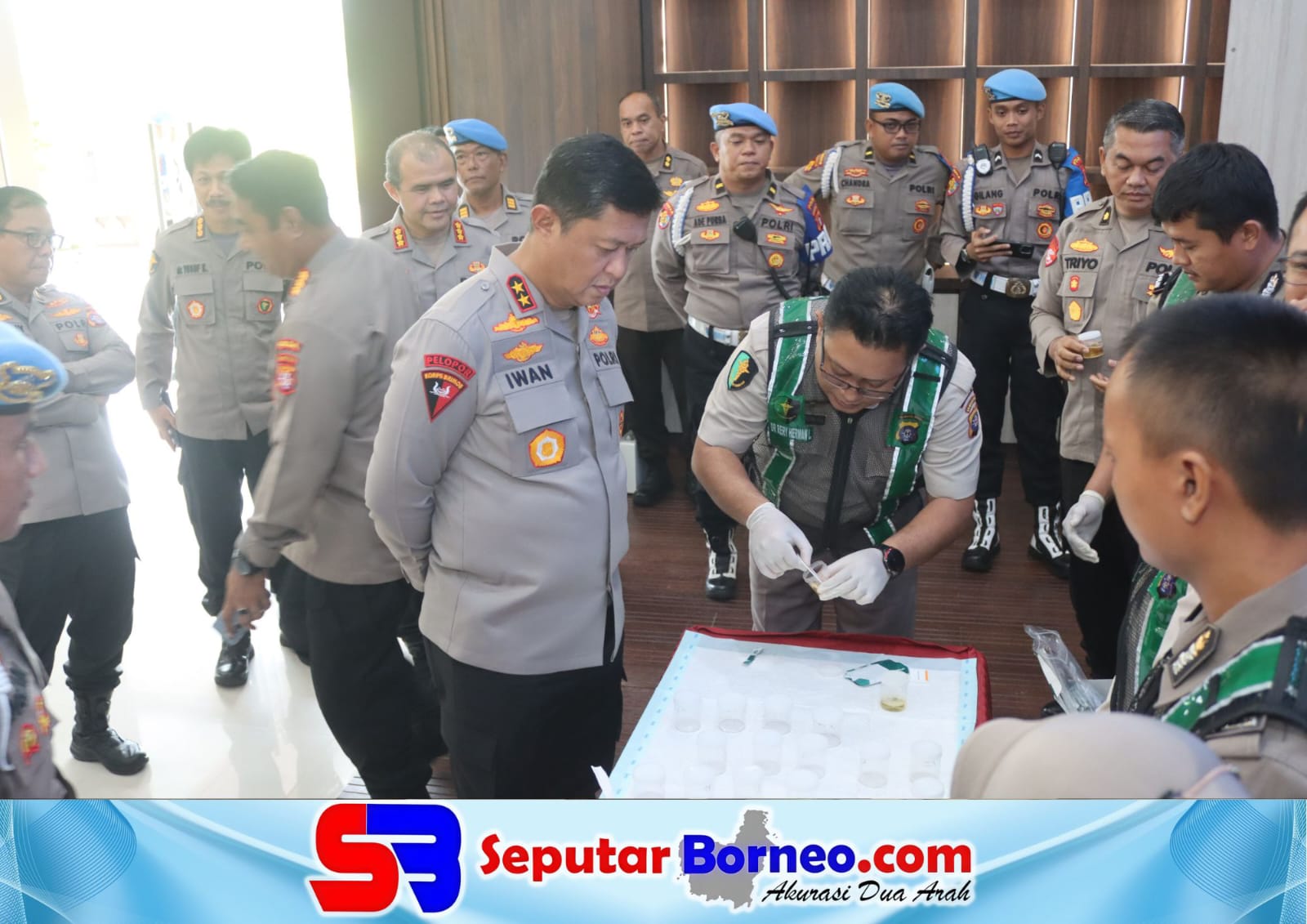 Kapolda Kalteng dan PJU di Tes Urine, Wujud Komitmen Berantas Narkoba