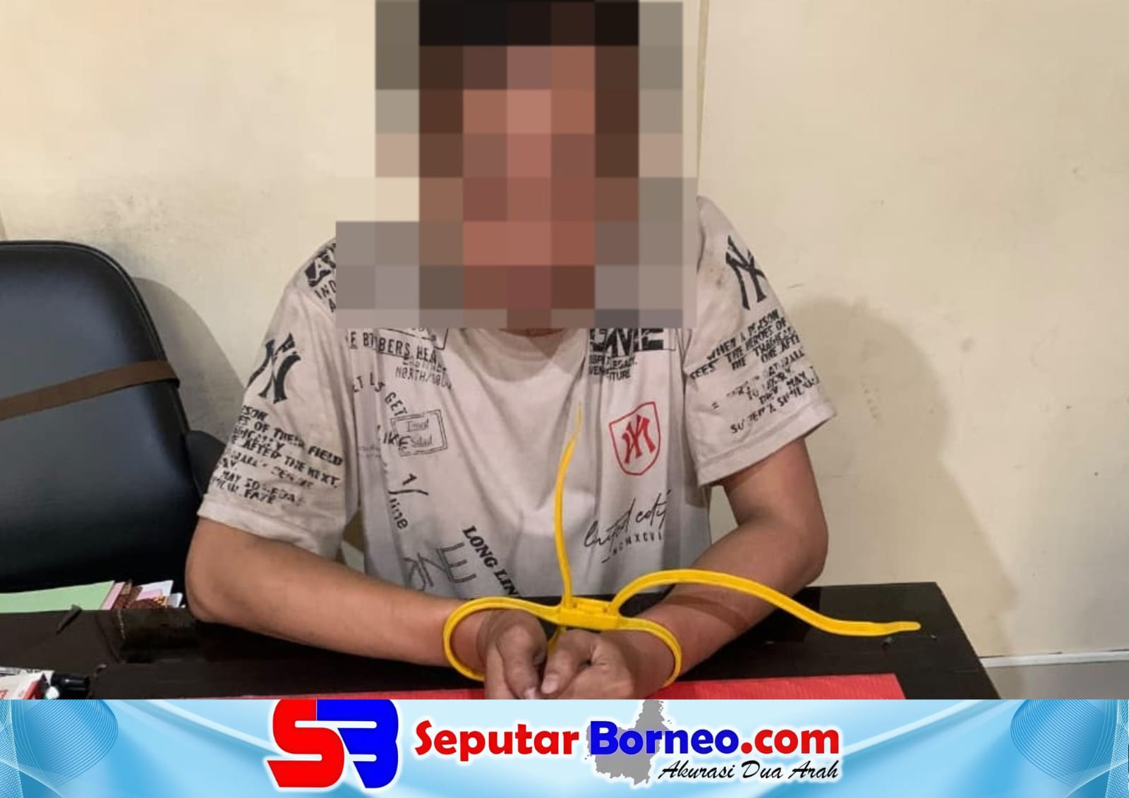 Terduga pelaku pengedar sabu berhasil ditangkap aparat kepolisian. (FOTO:ISTIMEWA)