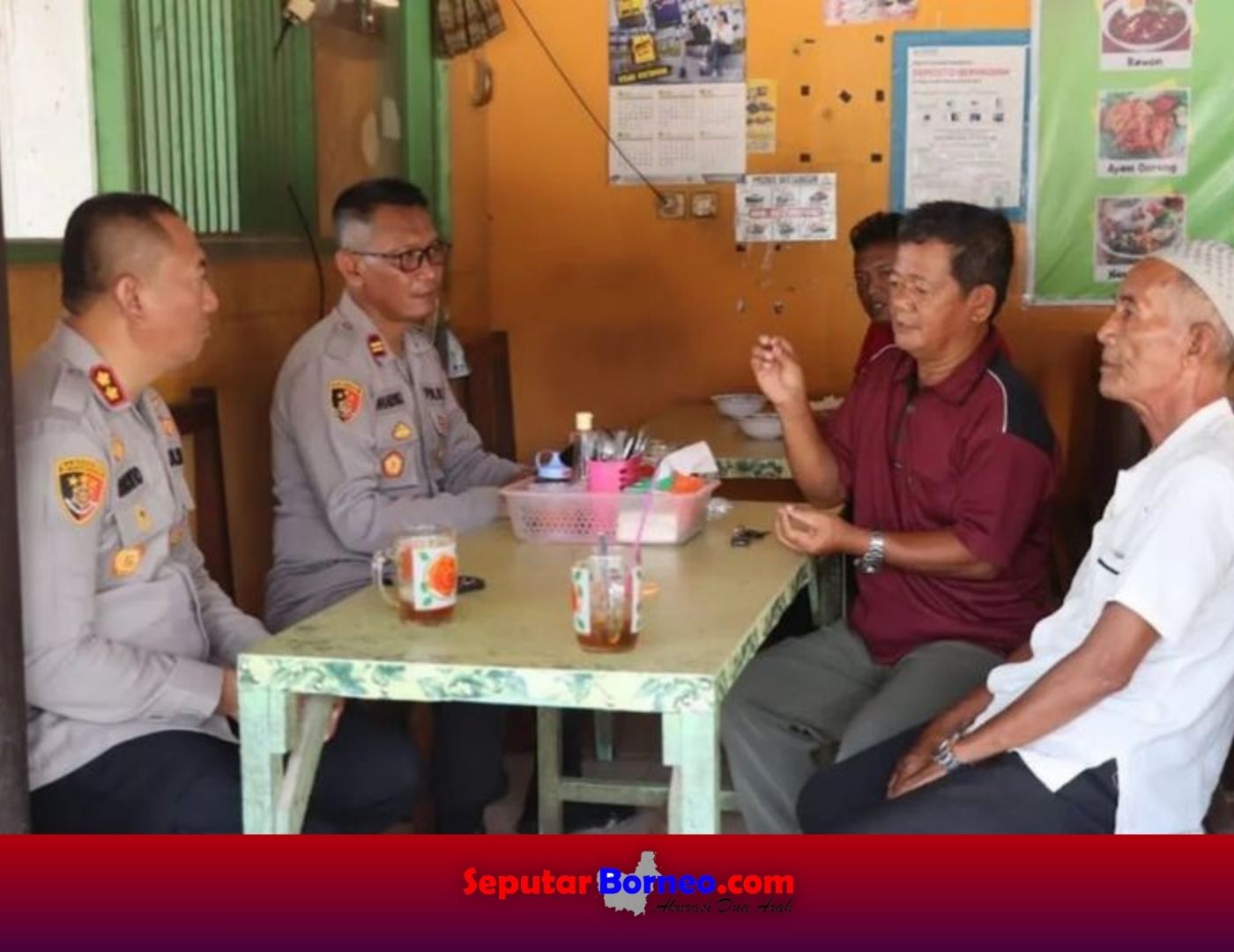 Cooling system Kapolres Lamandau Diskusi bersama Warga