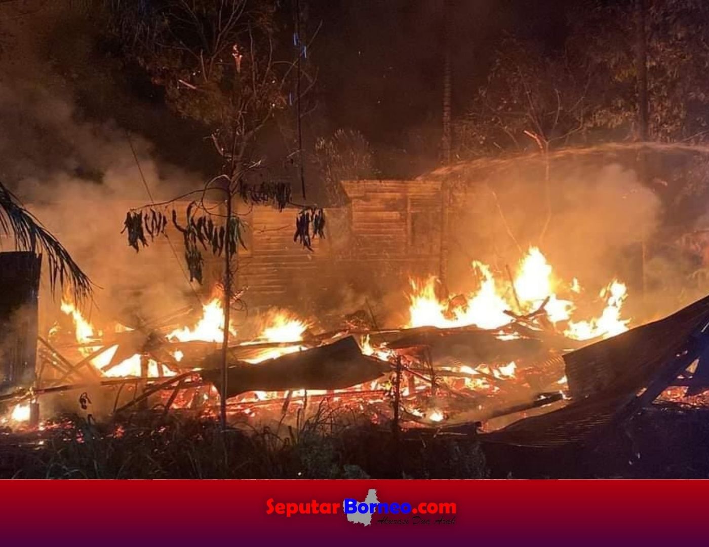 Rumah Kosong Kembali Berkobar di Kota Palangka Raya