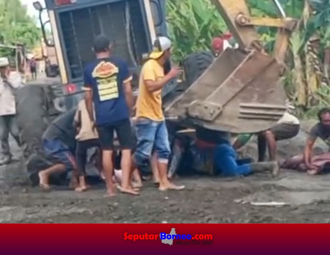 Proyek Jalan di Tamban Catur Kapuas Makan Korban, Diduga Ditabrak Alat Berat