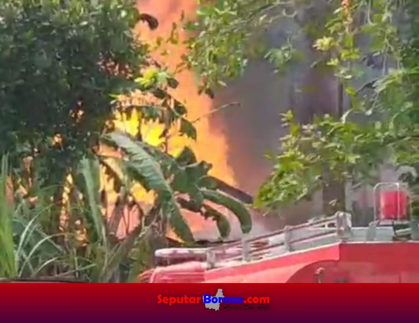 BREAKING NEWS! Kebakaran Lokasi Pandat Penduduk di Palangka Raya