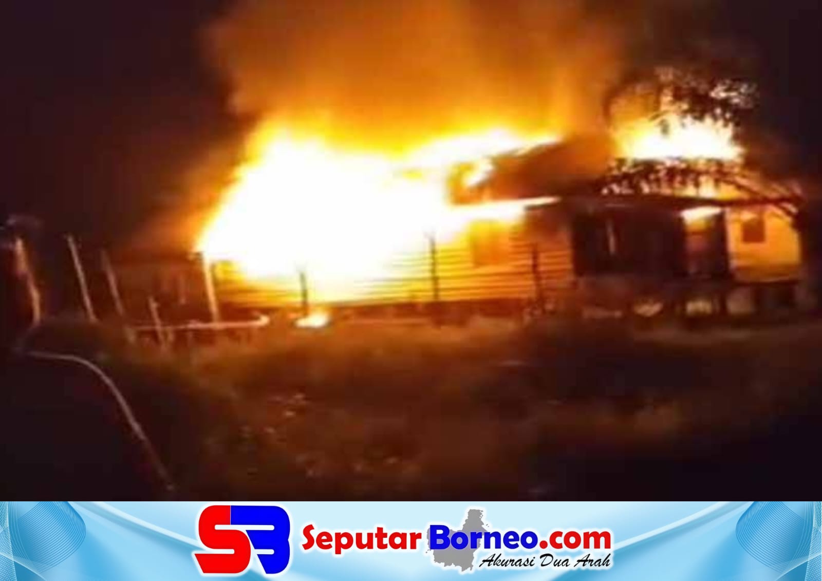 Rumah di Hanjalipan Terbakar, Diduga Dibakar Anak Sendiri yang Alami Gangguan Kejiwaan