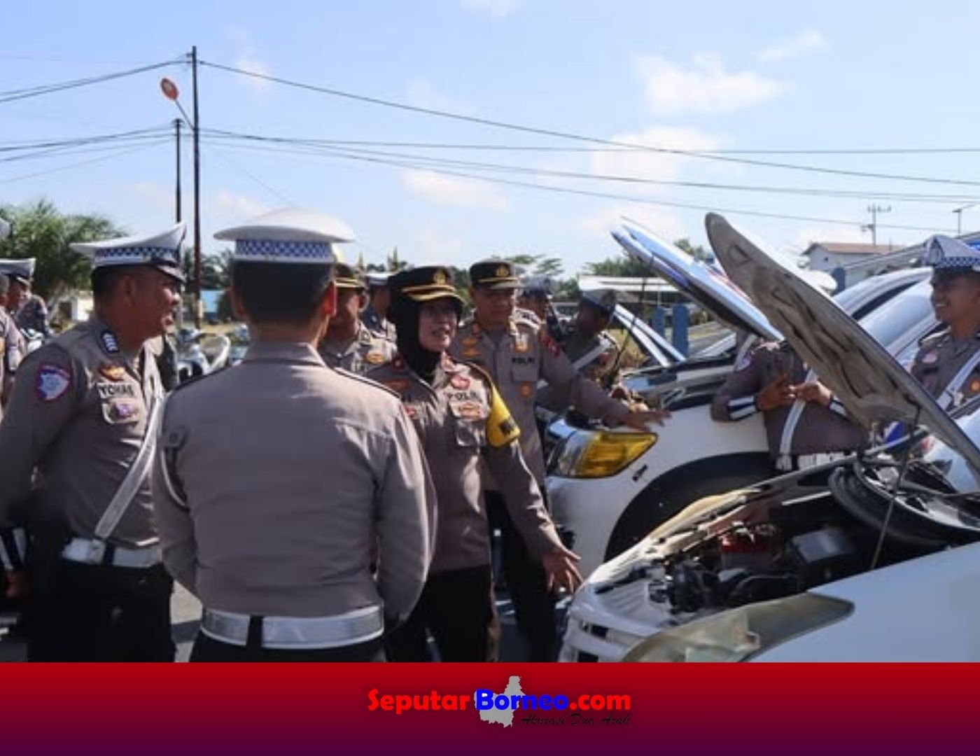 Dukung Keselamatan dan Tugas Personel, Waka Polres Katingan Cek Kendaran Dinas Satlantas