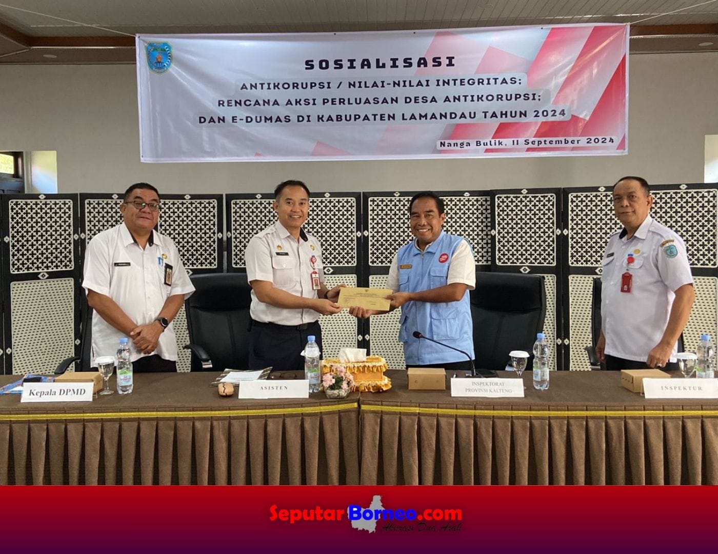 Pemkab Lamandau Sosialisasikan Perluasan Percontohan Desa Anti Korupsi