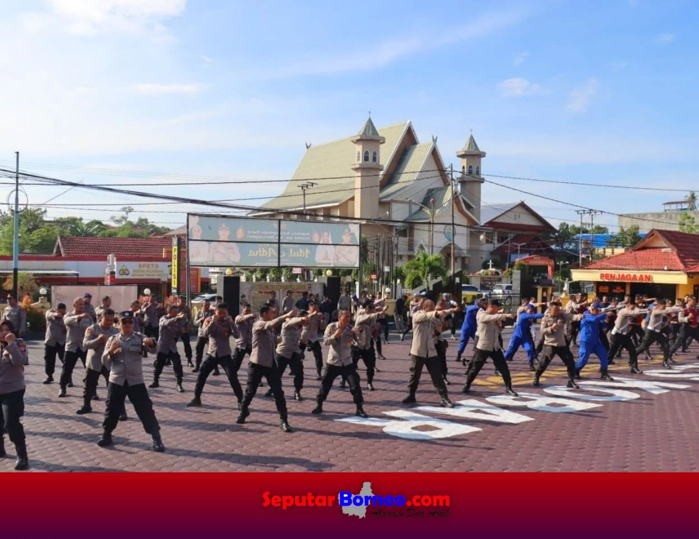 Asah Kemampuan, Polres Kobar Gelar Latihan Beladiri Polri