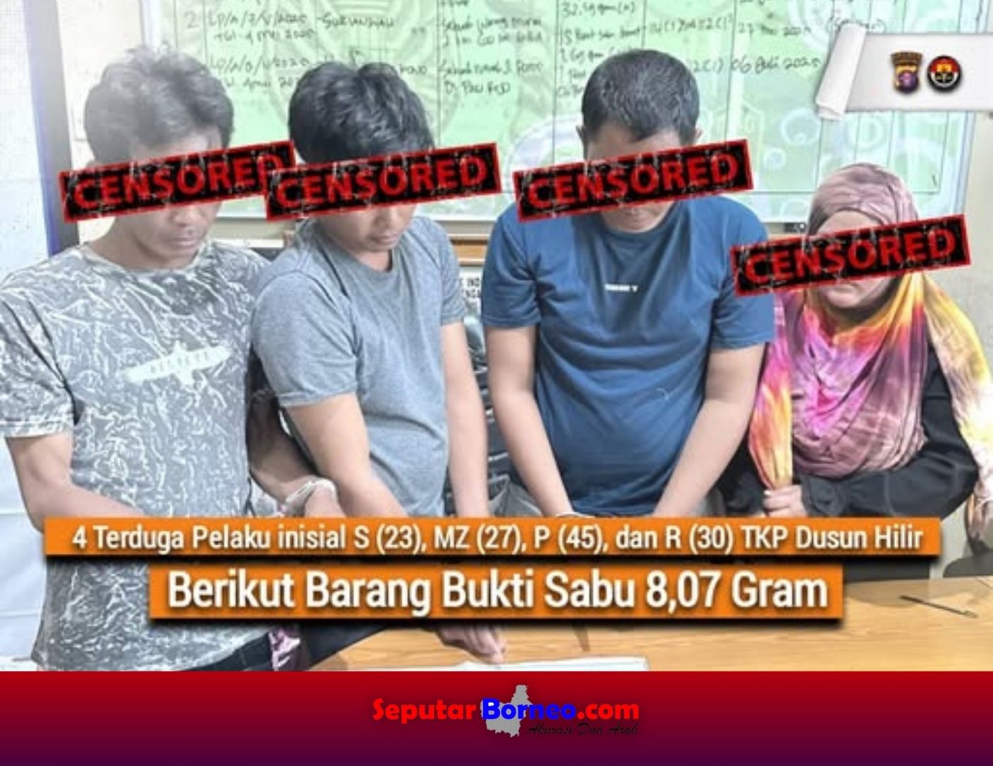 Dalam Waktu 3 Jam, 5 Pengedar Sabu Dibekuk Satresnarkoba Polres Barsel