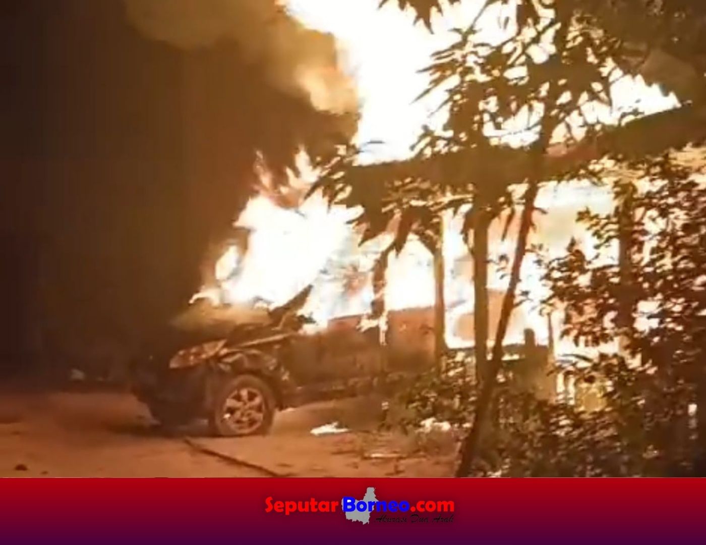 Pergi Keluar Kota, Rumah, Sarang Walet dan Mobil Ketua RT Ludes Terbakar di Kotim