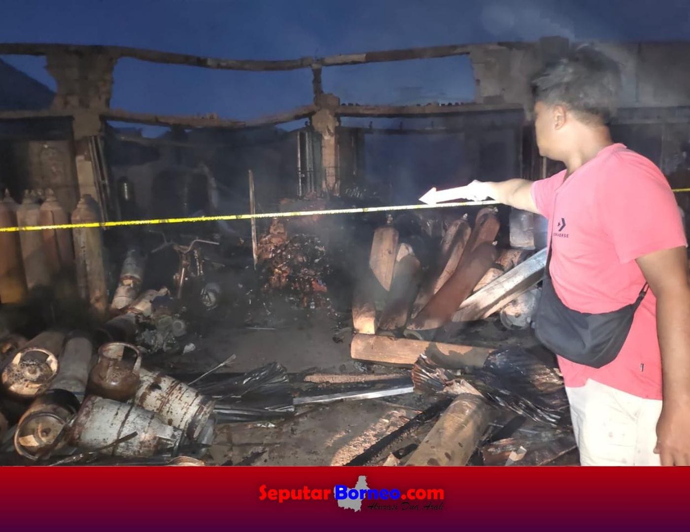 Minta Keterangan Saksi, Polisi Telusuri Penyebab Kebakaran Belasan Ruko di Palangka Raya
