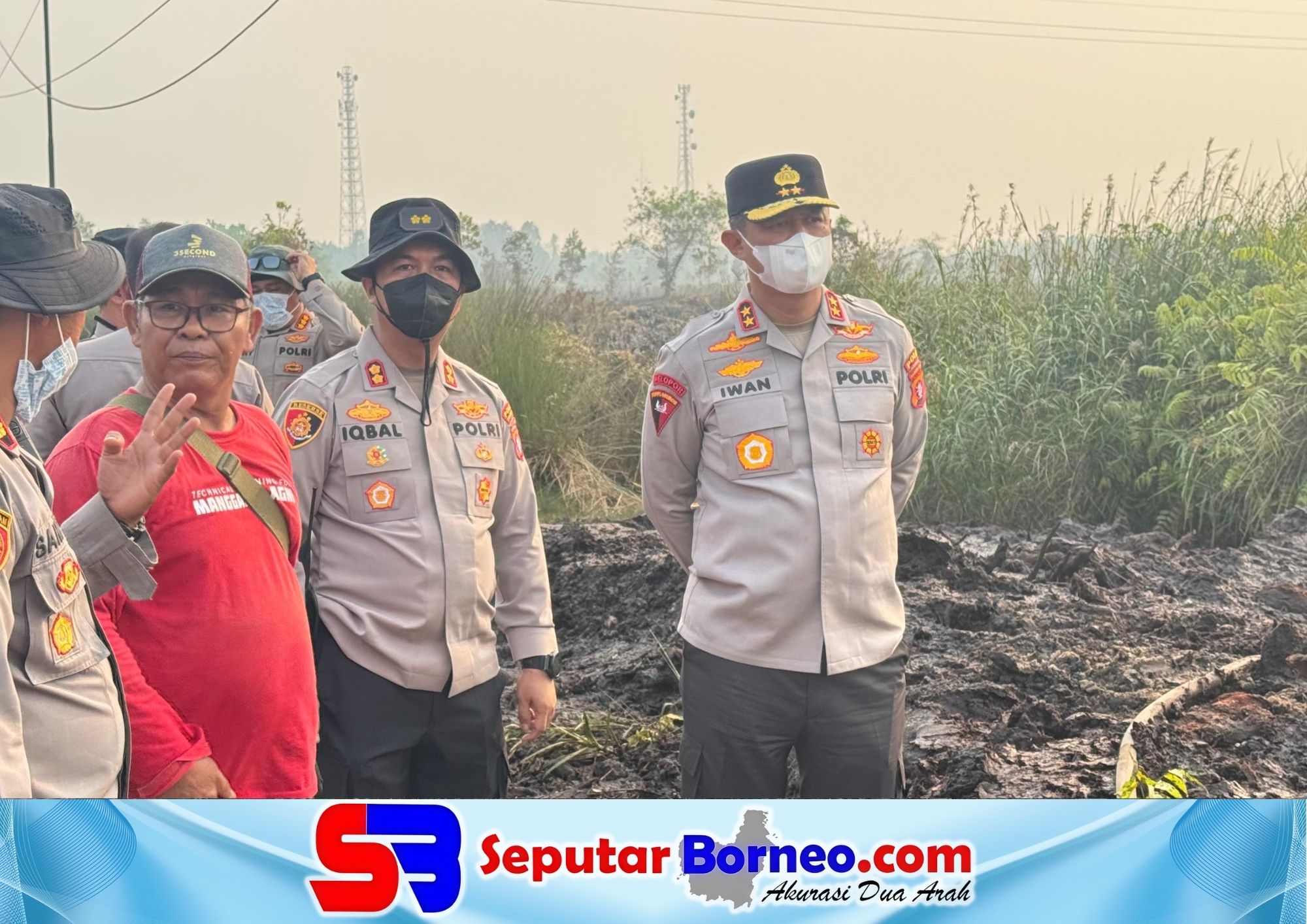 Tinjau Lokasi Karhutla di Tumbang Nusa, Kapolda Apresiasi Kerja Keras Satgas