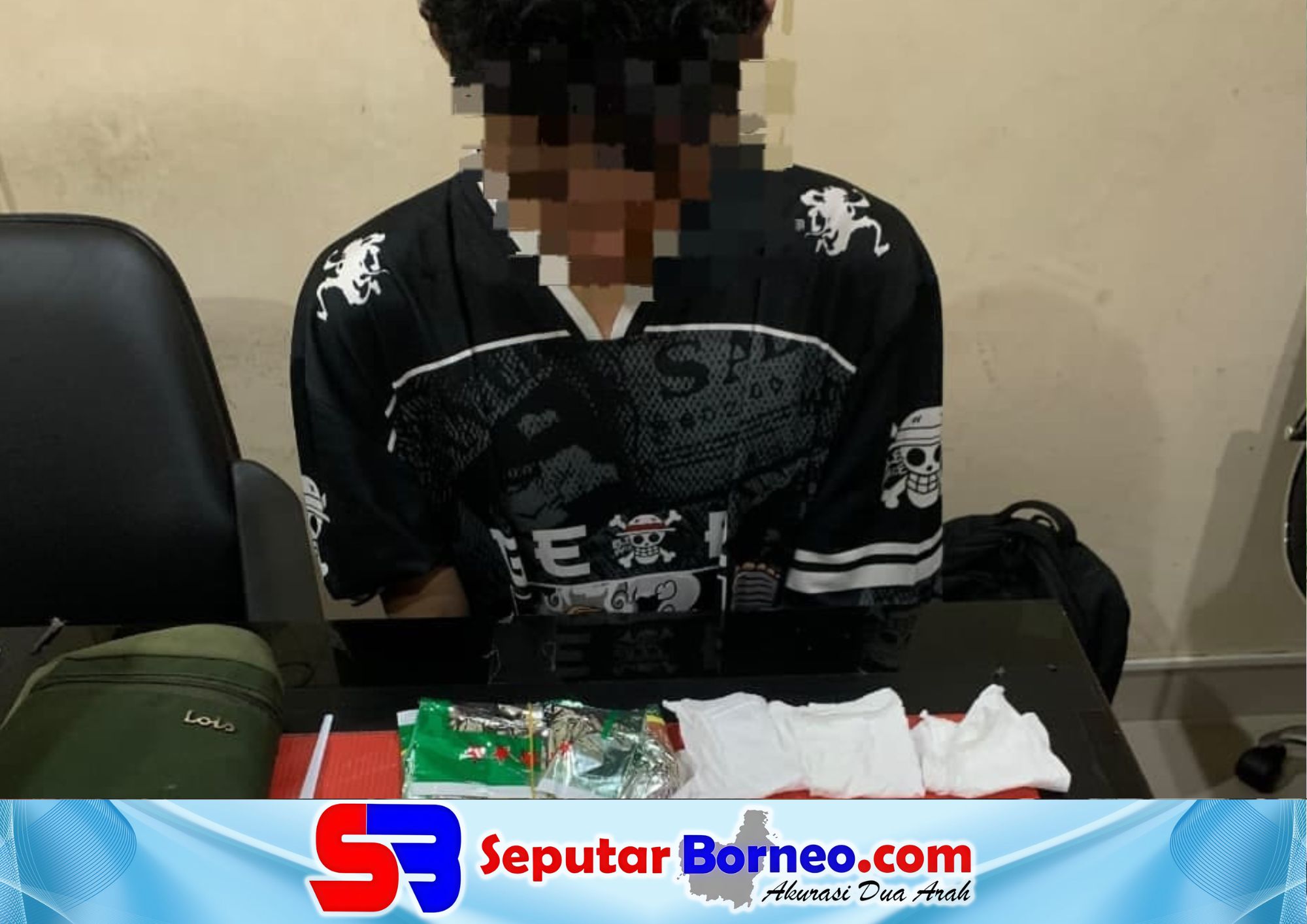 Terduga pengedar ratusan gram sabu berhasil diamankan aparat kepolisian. (FOTO: ISTIMEWA)