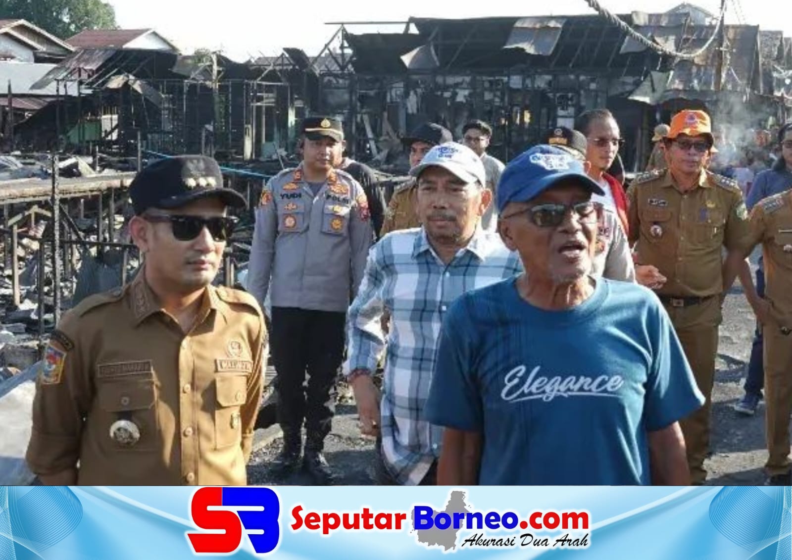 Tinjau Korban Kebakaran Murjani, Fairid Pastikan Pemko Palangka Raya Bantu Warga Terdampak