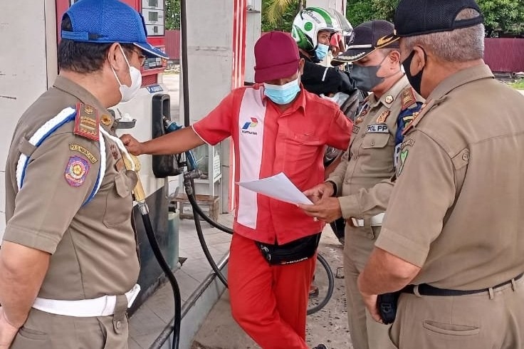 SatPol PP Kapuas Sosialisasikan SE Bupati Kapuas