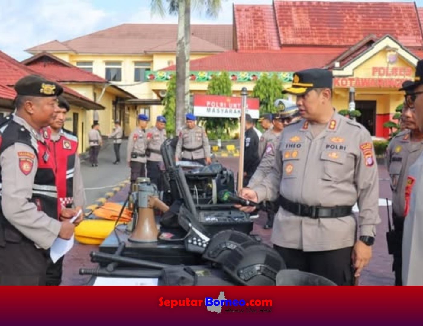 Siap Jaga Kamtibmas, Kapolres Kobar Cek Personel dan Sarpras