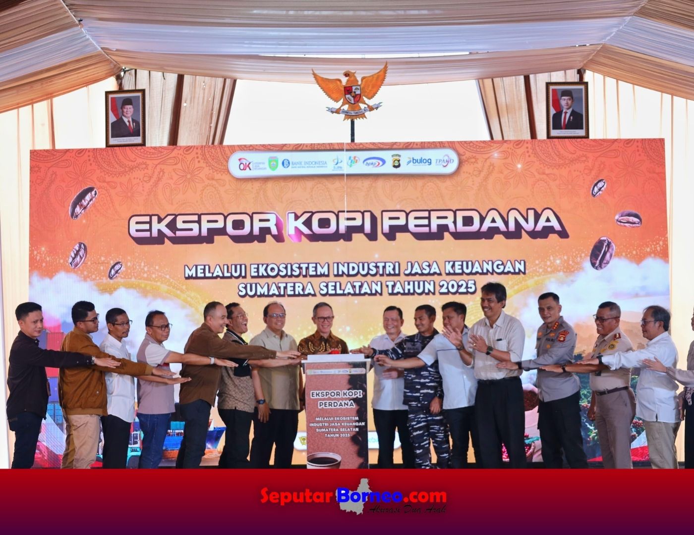 Dorong Pengembangan Ekonomi Daerah, OJK Resmikan Ekspor Perdana Kopi Di Sumatera Selatan