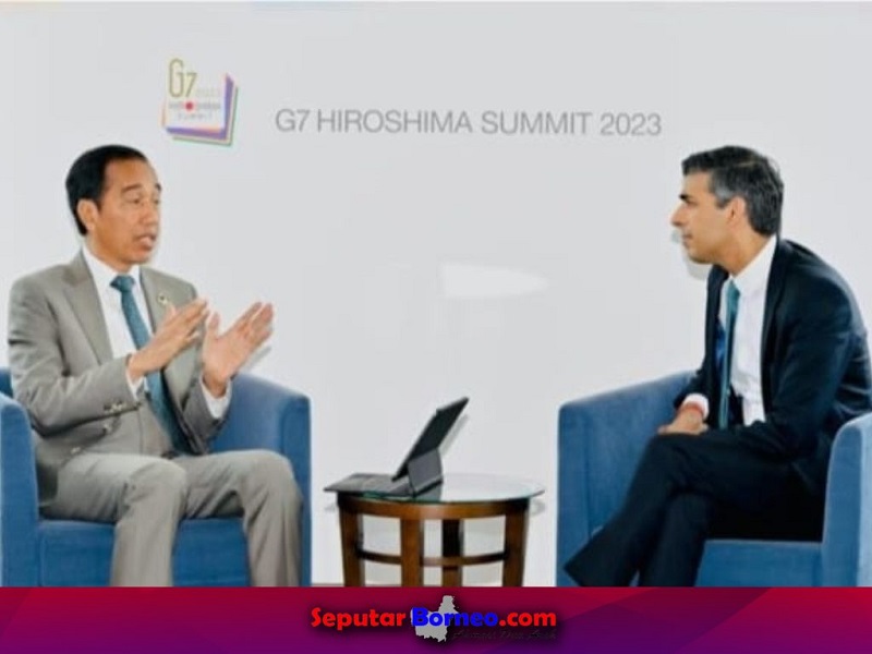 Joko Widodo Gelar Bilateral dengan PM Inggris di Jepang