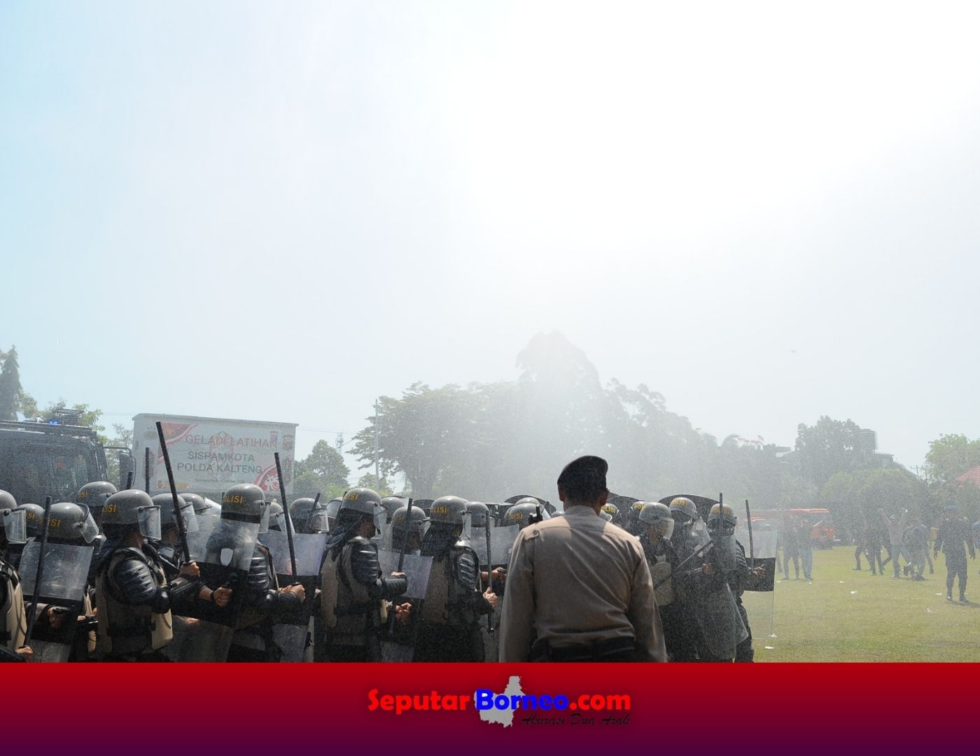 Jaga Kamtibmas, Polda Kalteng Gelar Latihan Sispamkota Gabungan TNI-Polri