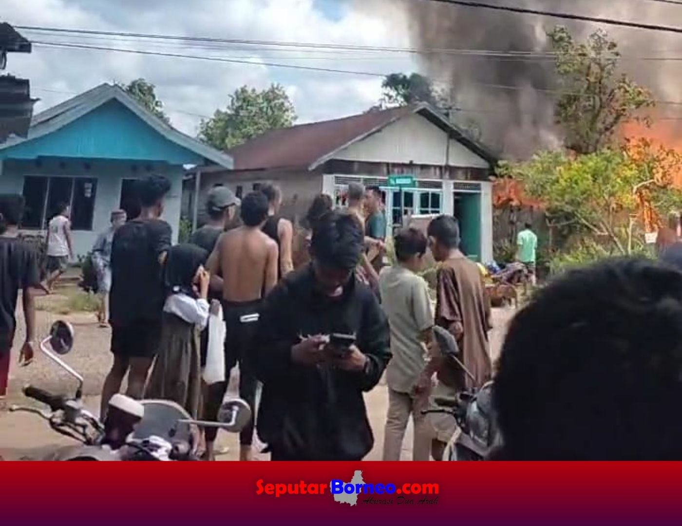 BREAKING NEWS! Dua Rumah Warga di Kota Besi Kembali Terbakar