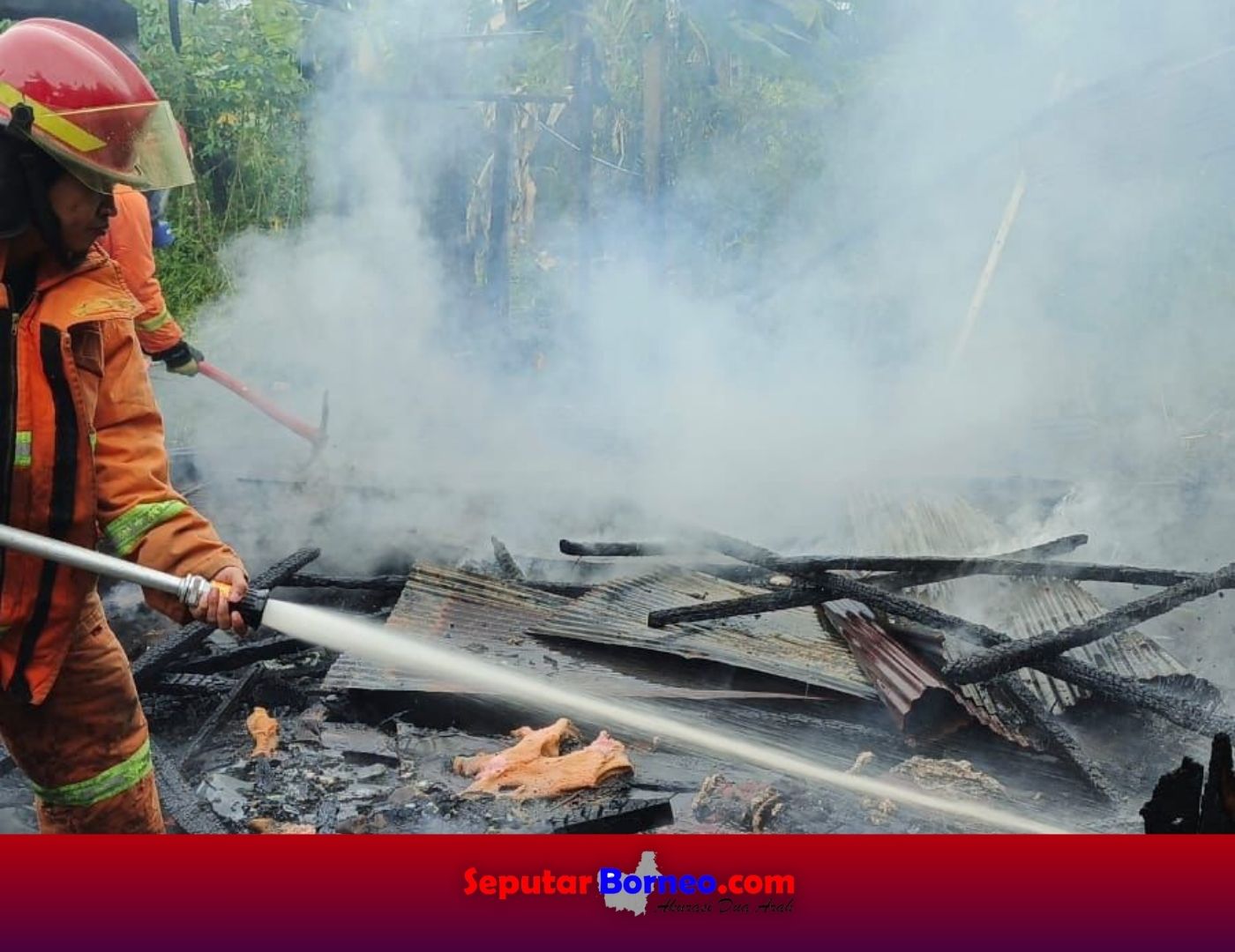 Kebakaran di Jalan Kapten Mulyono, Diduga Akibat Kelalaian