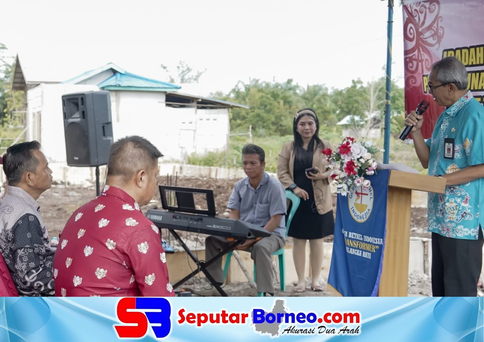 Peletakan Batu Pertama GBI Transformer Palangka Raya, Sekda Tekankan Pembinaan Jemaat