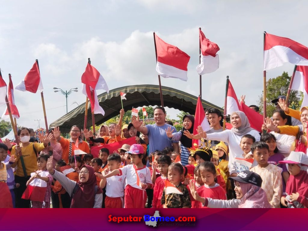 Sambut Hari Jadi ke-21 Kabupaten Lamandau, Pemkab Lamandau Gelar Jalan Sehat