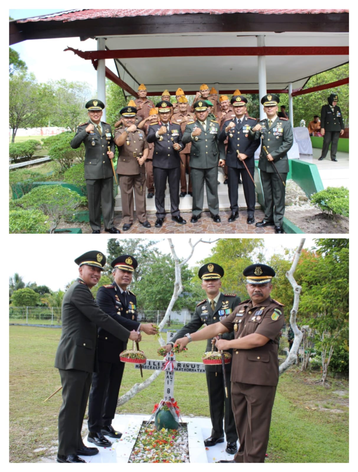 Kenang Sejarah Pahlawan, Dandim Ziarah ke TMP Sanaman Lampang