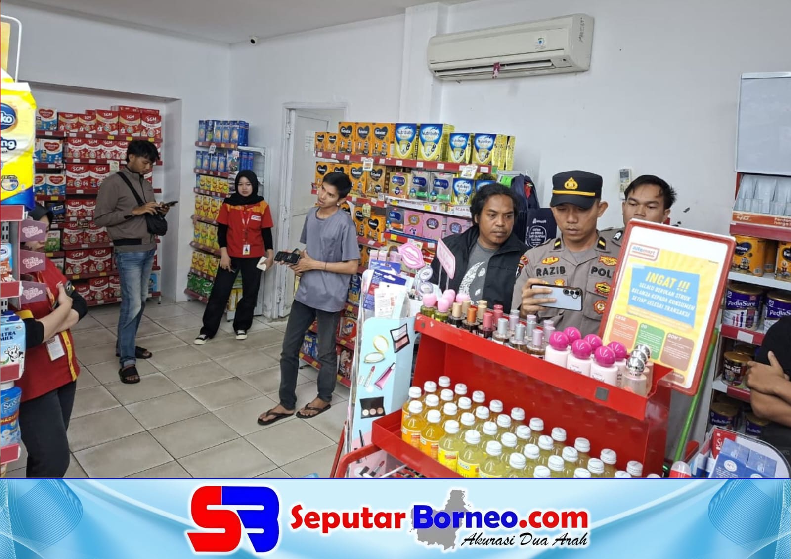 Alfamart Jalan Garuda Palangka Palangka Disantroni Maling, Karyawan Diancam Menggunakan Celurit